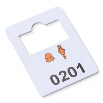 plastic garderobenummers 201-300