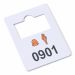 Plastic garderobenummers 0901-1000