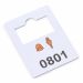 Plastic garderobenummers 0801-0900