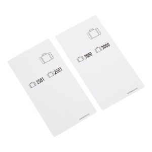 500 Luggage tags, self-adhesive, preprinted, serie 2501-3000, white