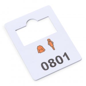 plastic garderobenummers 801-900